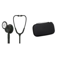 Student pack - Littmann Classic III Black stethoscope black bell 5803 + Pearl black case