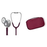 Student package - Littmann Classic III Plum 5831 Stethoscope + Plum bag